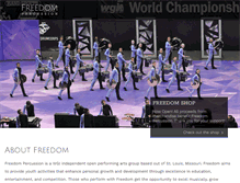 Tablet Screenshot of freedompercussion.org